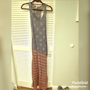 Stars and Stripes American flag-themed maxi dress
